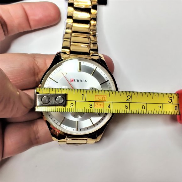 NWT CURREN MENS GOLDTONE WATCH - Picture 8 of 11